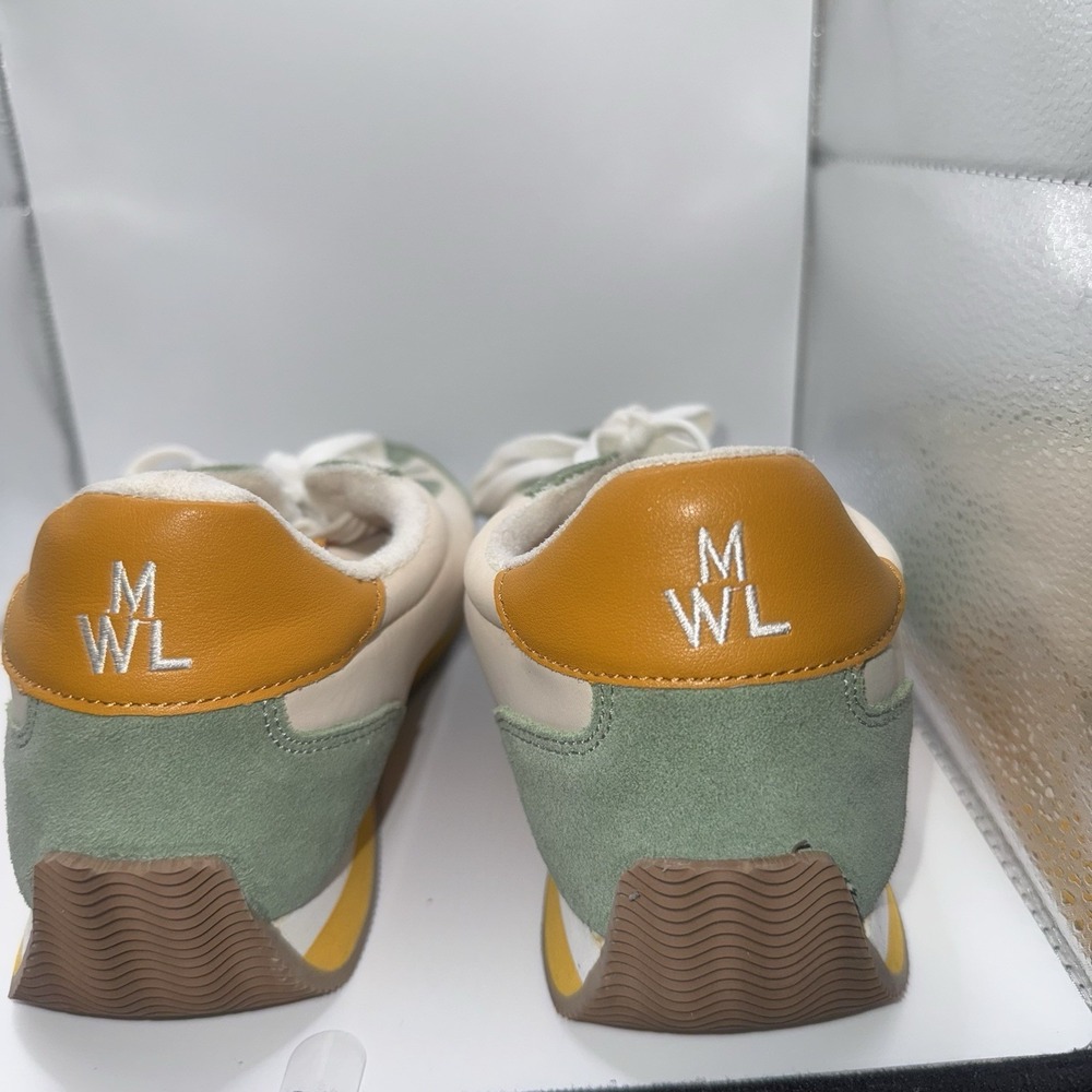 Madewell MWL League Sneakers‎ in Washed Nubuck and Suede Size W 9M / M 7 1/2 M - Picture 4 of 6